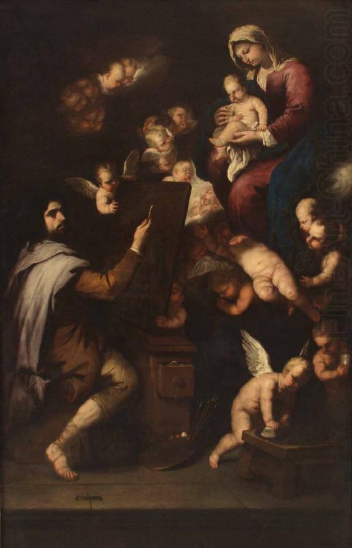 Luca Giordano San Lucas pintando a la Virgen china oil painting image